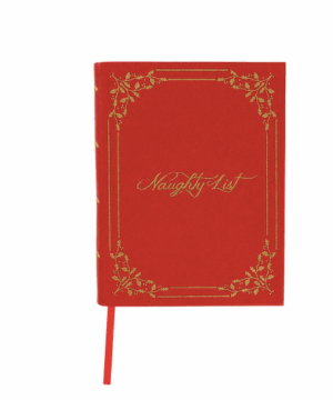 Naughty-Nice Embossed Journal
