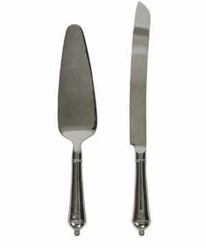 Berry & Thread Cake & Server Set/2 Polished