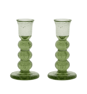 Provence Candlesticks Set/2 Basil, 5"