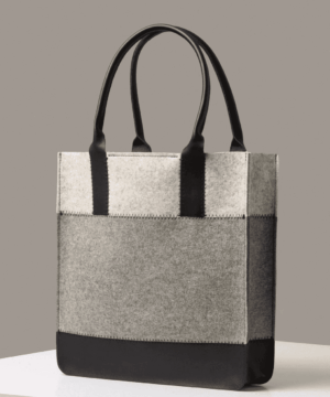 Jaunt Merino Wool Felt Tote Granite/Black