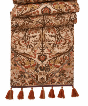 Willa Embroidered Amber Table Runner, 18" x 90"