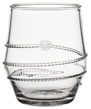 Amalia Acrylic Tumbler -  Clear   3''W, 4''H   (14oz.)