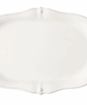 Berry & Thread Platter Whitewash 20”L, 13”W, 2”H
