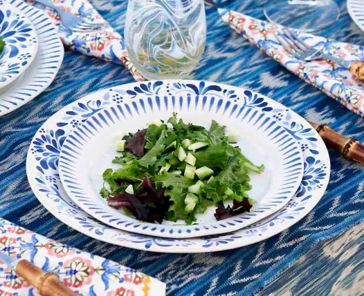 Juliska Bilbao Dessert/Salad Plate - 9 Inch White Truffle Porcelain, Handmade In Portugal, Lead-Free - View #10