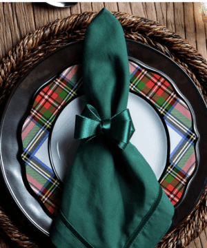 Tuxedo Evergreen Napkin Ring 3''W