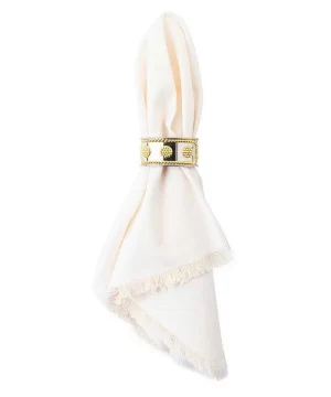 Juliska Napkin Ring B&T Bright Satin/Gold 2.75"