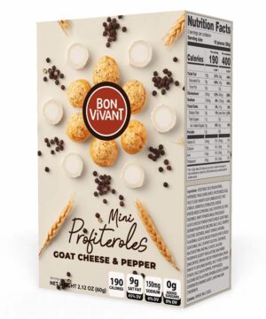 Bon Vivant Goat Cheese & Pepper Filled Mini Profiteroles