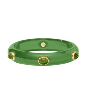 Carnaby Stone Bangle- Palmetto Green