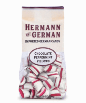 Chocolate Filled Peppermint Pillows Candy