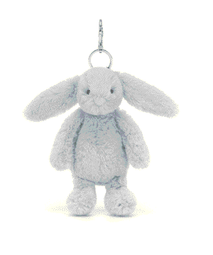 Bashful Silver Bunny Bag Charm
