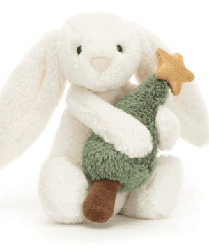 Bashful Bunny W/ Christmas Tree