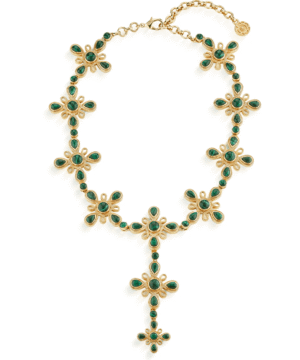 Monique Gem Convertible Necklace - Malachite