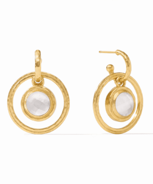 Astor 6-in-1 Charm Earrings, Clear Crystal