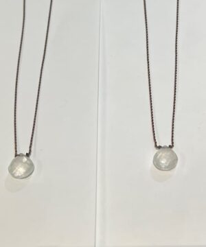 Rainbow Moonstone Zen Gem Necklace