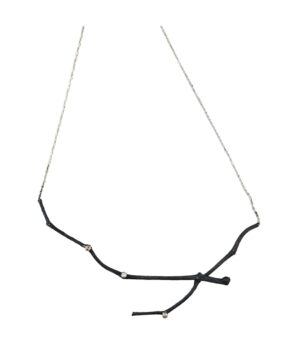 Double Branch Necklace with Diamonds