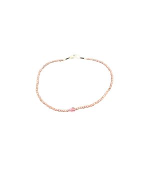 Garnet and Tourmaline Beaded Bracelet