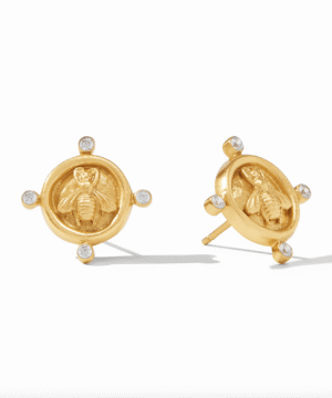 Bee Cameo Stud Earrings