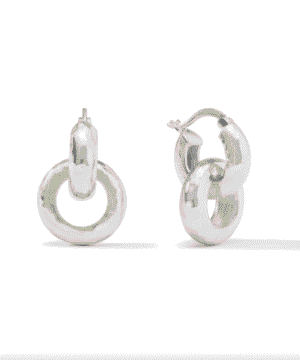 Catalina 2-in-1 Silver Earrings