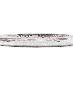 Catalina Hinge Bangle - Silver