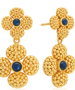 Berry Clover Convertible Duo Earrings - Blue Labradorite