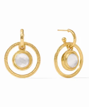 Astor 6-in-1 Charm Earrings, Clear Crystal