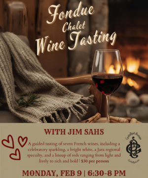 Fondue Chalet Wine Tasting