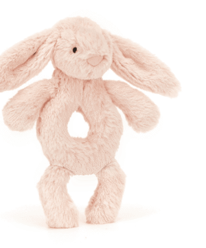Bashful Blush Bunny Ring Rattle