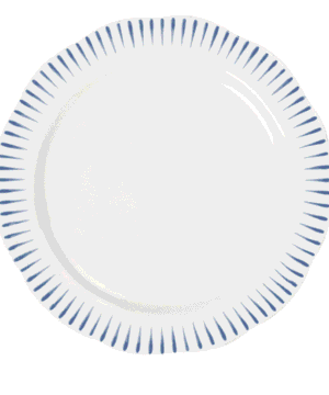 Robbins/Gallo: Sitio Stripe Delft Blue Dessert/Salad Plate