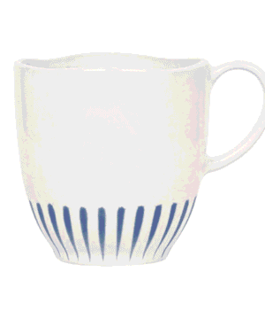 Robbins/Gallo: Sitio Stripe Delft Blue Mug