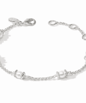 Hydra Delicate Silver Bracelet - Pearl