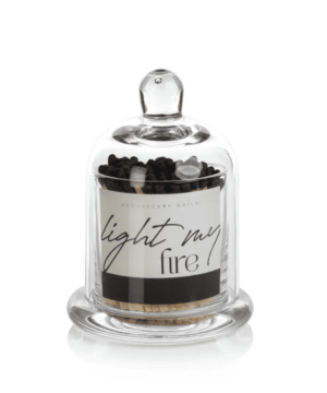 Robbins/Gallo: "Light My Fire" Glass Holder + Matches