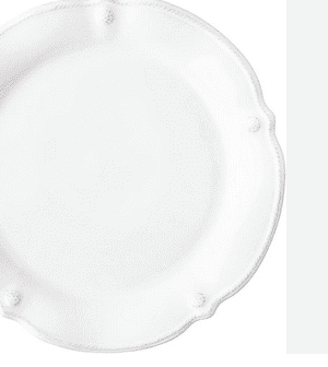 Berry & Thread Whitewash Flared Dinner Plate 11"W