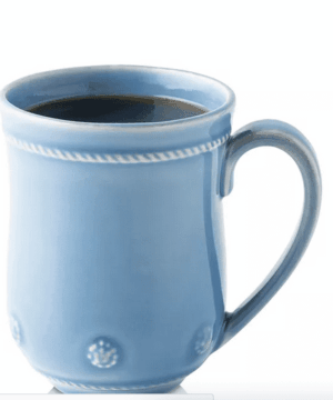 Berry & Thread Mug Chambray 3.5"W, 4.5"H (13oz)
