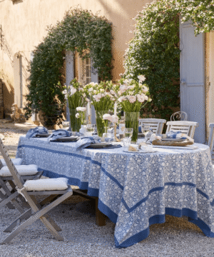 Meadows Bleu Tablecloth