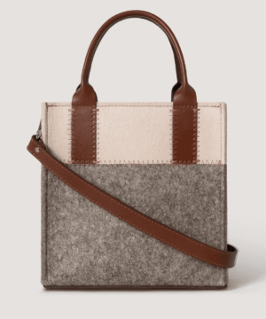 Jaunt Merino Wool Mini Tote - Ash Brown/feather Sienna