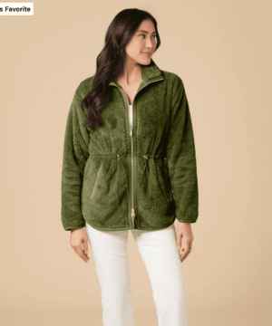 Dreamplush Zip Tunic, Olive,